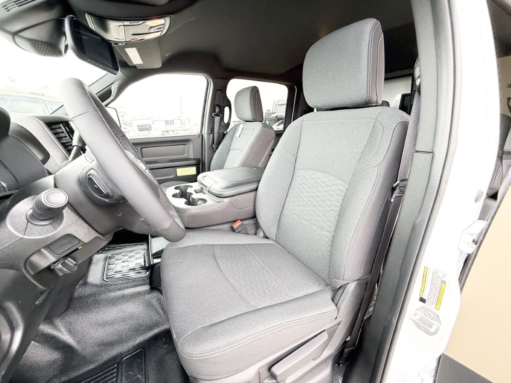 Front cab seats inside the 2027 Winnebago ARKA 20Z.